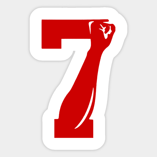 Number 7 Limitied Edition Sticker by kiratata